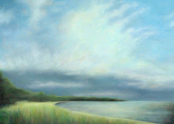 susan jacoby artist sky and shoreline painting