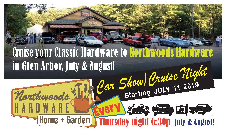 classic car show Cruise Nights in Glen Arbor