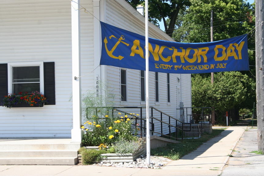 anchor days sign hanging up in empire