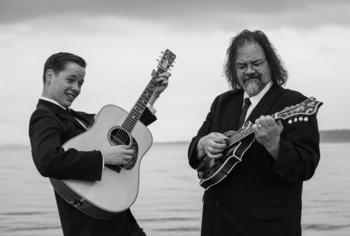 b&w photo of Billy Strings band