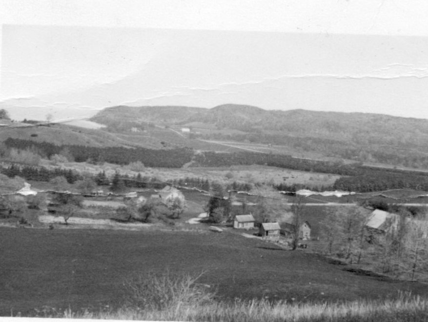 B&W historic photo of Charlier Miller Farm