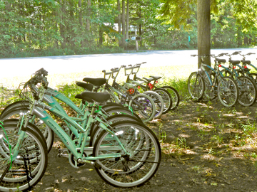 bikes for use at Duneswood Resort