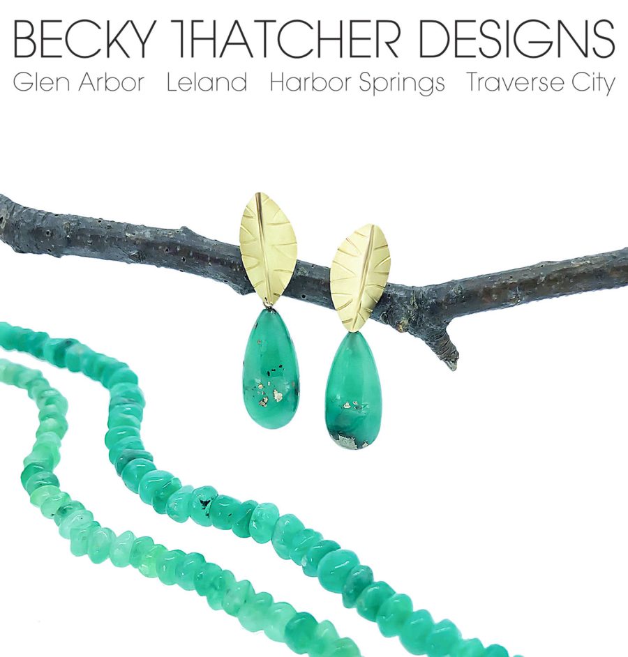 becky thatcher designs; earring and necklace/bracelet set
