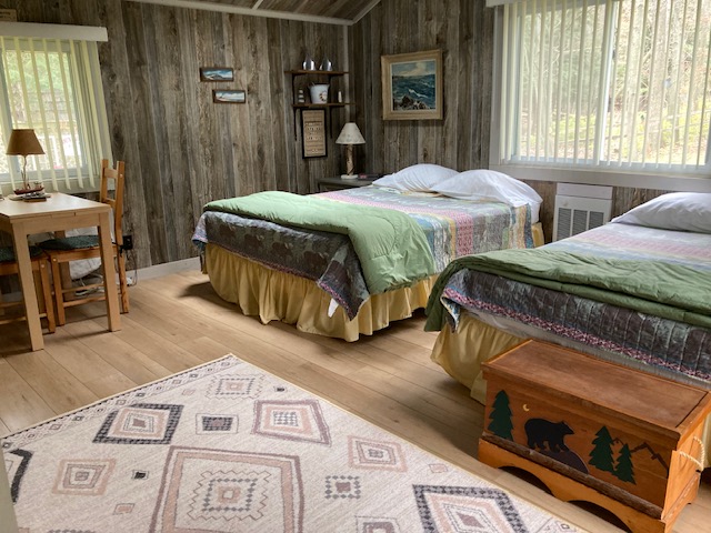beds at studio cottage "Grandpas Place" vacation rental glen arbor MI