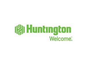 logo of Huntington Bank "welcome"