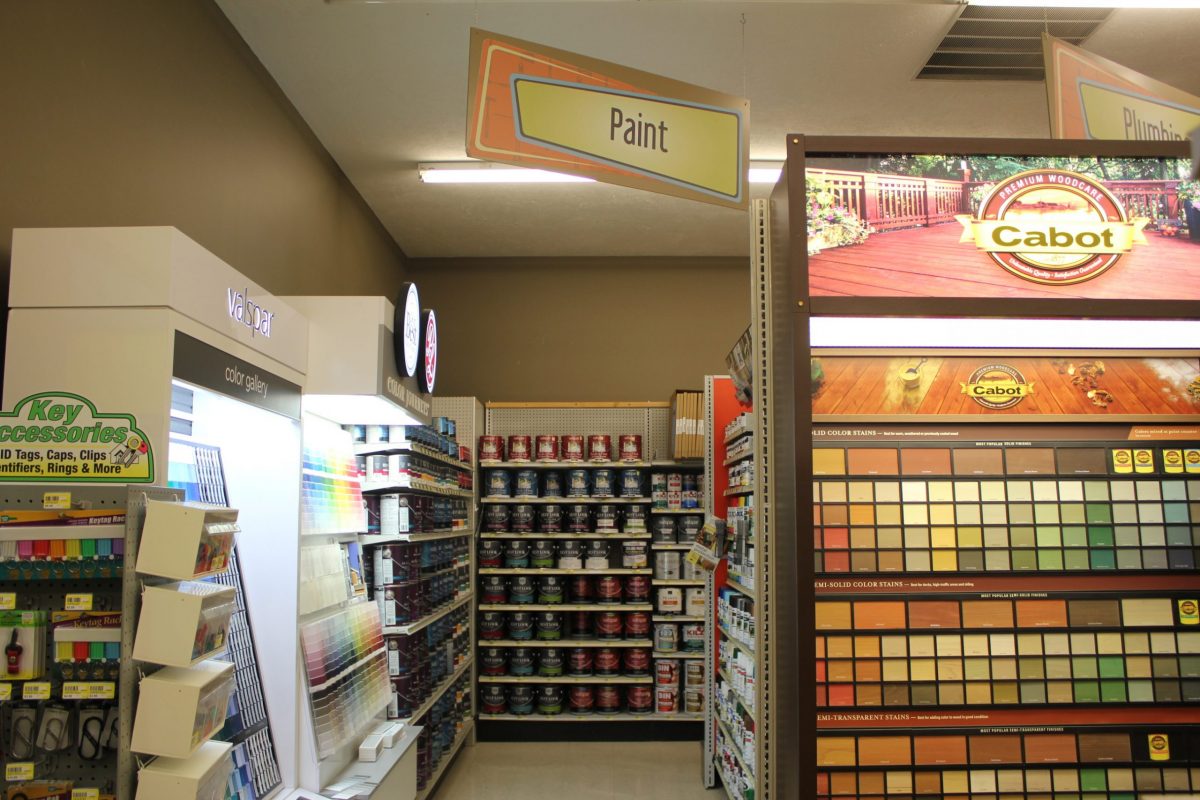 Paint Department store aisle