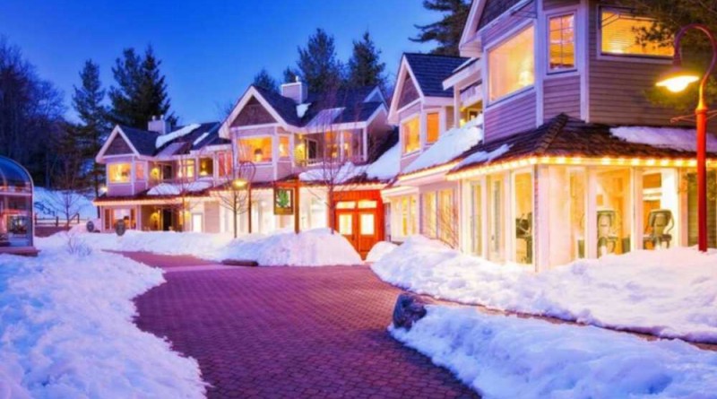 The Homestead Resort_winter night lights