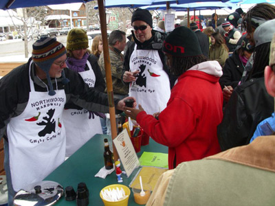 northwoods staff serving chili