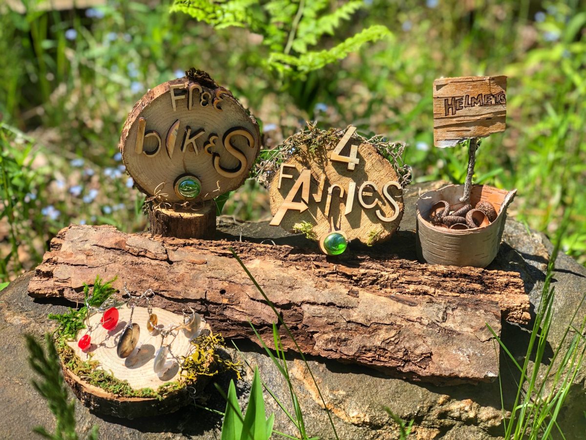 build fairy houses: pop up free art things to do
