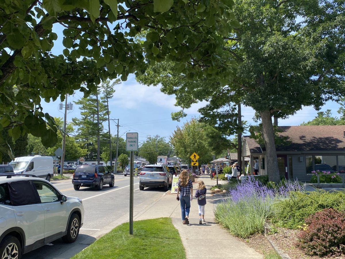 summer in glen arbor; business district; M22