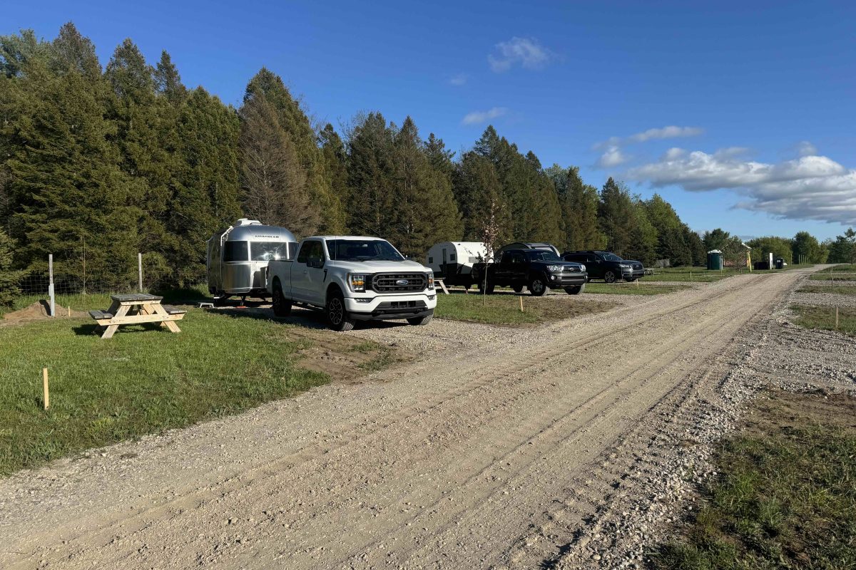 RV spots to camp at Lively Acres Campground in Empire MI