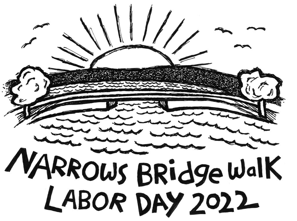 narrows labor day bridge walk graphic