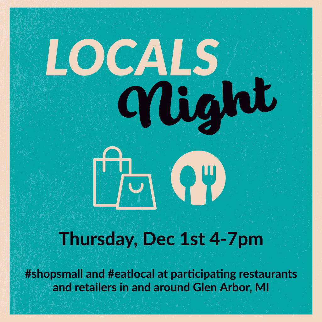 glen arbor locals night event graphic