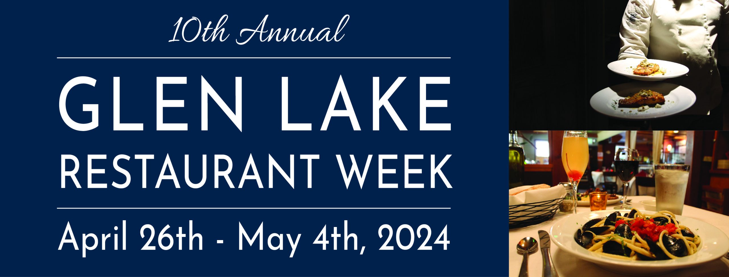 event graphic glen lake restaurant week - 10th annual design