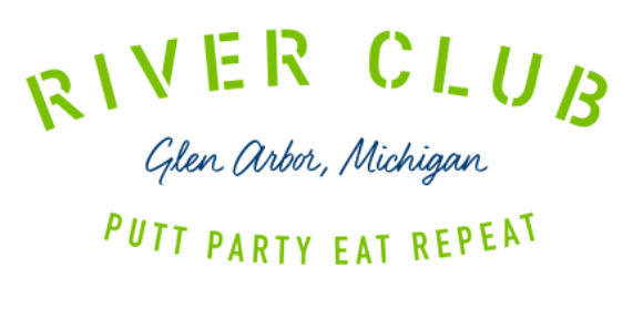 River Club putt putt golf and eat logo